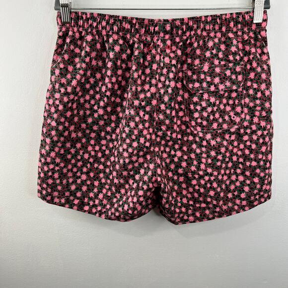 NWT Solid & Striped Pink Floral Geo Men's The Classic Shorts Mid-Length Swim M - Picture 4 of 8